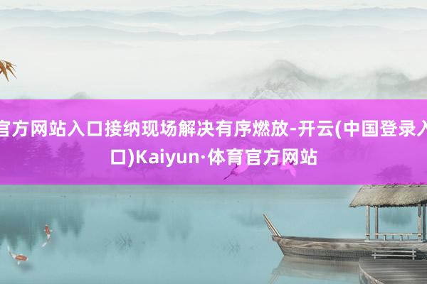 官方网站入口接纳现场解决有序燃放-开云(中国登录入口)Kaiyun·体育官方网站